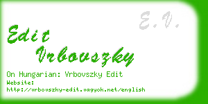 edit vrbovszky business card